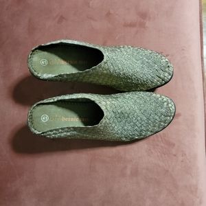 Bernie Mev 10.5 clogs antique gold